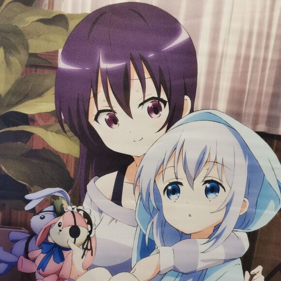 Is the Order a Rabbit Tapestry Cocoa Chino Wall Scroll Art Poster Japan Manga - Picture 4 of 10